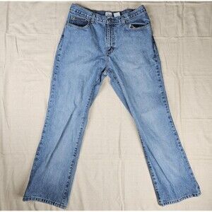 CK Calvin Klein Women’s Bootcut Jeans Size 12 / 32W 30L Sandblast Med Wash Denim